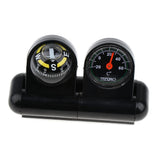 Maxbell 3x2 In 1 Removable Car Compass and thermometer Adhesive Van Truck Vehicle Boat