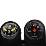 Maxbell 2x2 In 1 Removable Car Compass and thermometer Adhesive Van Truck Vehicle Boat