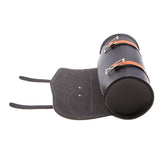 Maxbell Motorcycle Side Saddlebag PU Leather Round Barrel Saddle Tool Bag Orange - Aladdin Shoppers
