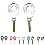 Maxbell 2x15mm Chain Adjuster Tensioner for Pit Dirt Bike CRF50 SSR Thumpstar Silver
