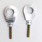 Maxbell 2x15mm Chain Adjuster Tensioner for Pit Dirt Bike CRF50 SSR Thumpstar Silver