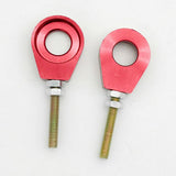 Maxbell 3x15mm Chain Adjuster Tensioner for Pit Dirt Bike CRF50 SSR Thumpstar Red