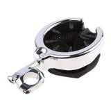 Maxbell 2x Chrome Universal Motorcycle Handlebar Cup Holder Metal Drink For Harley