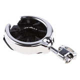 Maxbell 2x Chrome Universal Motorcycle Handlebar Cup Holder Metal Drink For Harley