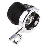 Maxbell 2x Chrome Universal Motorcycle Handlebar Cup Holder Metal Drink For Harley
