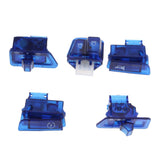 Maxbell 2 Sets Scooter Start Horn Turn Signal Headlight Switch Housing Caps Red+Blue