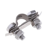 Maxbell 2Pcs 304 Stainless Steel Control Throttle Cable U Shaped Clamp Boat Hardware