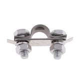 Maxbell 2Pcs 304 Stainless Steel Control Throttle Cable U Shaped Clamp Boat Hardware
