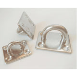 Maxbell Stainless Steel Thick Ring Square Sail Shade Pad Eye Plate Boat Rigging M6 - Aladdin Shoppers