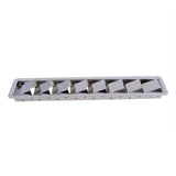 Maxbell 2Pcs Stainless Steel Marine Boat Louver Air Vent 8 Slots Ventilation 427mm