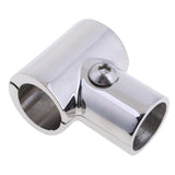 Maxbell 4Pcs 25mm Boat Handrail Fitting 90 Degree Tee 3 Way - 316 Stainless Steel