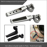 Maxbell Pair Folding Motorcycle Rearset Footrests Foot Pegs Pedal Types