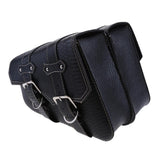 Maxbell 2x Motorbike Leather Swing Arm Pannier Saddle Bag Alligator Emboss Black - Aladdin Shoppers