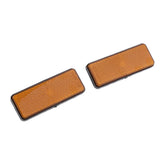 Maxbell Rectangle Reflectors Universal for Motorcycle ATV Dirt Bike Scooter