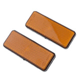Maxbell Rectangle Reflectors Universal for Motorcycle ATV Dirt Bike Scooter