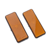 Maxbell 8pcs Rectangle Reflectors Universal for Motorcycle ATV Dirt Bike Scooter