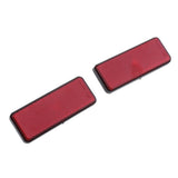 Maxbell 8pcs Rectangle Reflectors Universal for Motorcycle ATV Dirt Bike Scooter