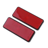 Maxbell 8pcs Rectangle Reflectors Universal for Motorcycle ATV Dirt Bike Scooter