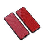 Maxbell 8pcs Rectangle Reflectors Universal for Motorcycle ATV Dirt Bike Scooter