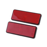 Maxbell 8pcs Rectangle Reflectors Universal for Motorcycle ATV Dirt Bike Scooter