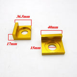 Maxbell 15mm Chain Adjuster Tensioner Block for Dirt Bike Motorcycle Gold & Red