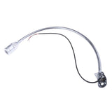 Maxbell 2x12V Gooseneck LED Bedside Reading Lamp Headboard Wall Surface Mount Silver