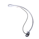 Maxbell 2x12V Gooseneck LED Bedside Reading Lamp Headboard Wall Surface Mount Silver