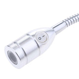 Maxbell 2x12V Gooseneck LED Bedside Reading Lamp Headboard Wall Surface Mount Silver