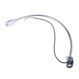 Maxbell 2x12V Gooseneck LED Bedside Reading Lamp Headboard Wall Surface Mount Silver