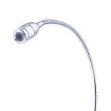 Maxbell 2x12V Gooseneck LED Bedside Reading Lamp Headboard Wall Surface Mount Silver