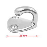 Maxbell 3pcs Marine Grade Stainless Steel Boat Hook Coat and Hat Hook Wall Mount