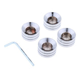 Maxbell Motorcycle Screw Cap Screw Cover for Harley Softail Dyna Sportster Silver - Aladdin Shoppers