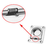 Maxbell 2pcs Stainless Steel Marine Boat Flush Pull Locker Hatch Latch Lift Handle