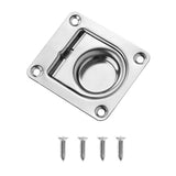 Maxbell 2pcs Stainless Steel Marine Boat Flush Pull Locker Hatch Latch Lift Handle