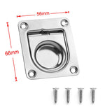Maxbell 2pcs Stainless Steel Marine Boat Flush Pull Locker Hatch Latch Lift Handle