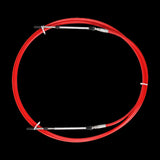 Maxbell 2Pcs 23Ft Throttle Shift Control Cable for Yamaha Outboard Boat Motor Red