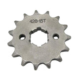 15T 428 Chain/Pitch 20mm Front Sprocket Cog for Pit Trail Dirt Bike ATV Quad