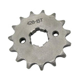 15T 428 Chain/Pitch 20mm Front Sprocket Cog for Pit Trail Dirt Bike ATV Quad