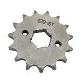 15T 428 Chain/Pitch 20mm Front Sprocket Cog for Pit Trail Dirt Bike ATV Quad