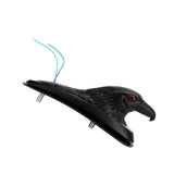 Maxbell 2x Motorcycle Front Fender Light Eagle Face Ornament Eyes Light Frame