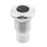 Maxbell 1" Hose Barb Boat Thru Hull Fitting - 316 Stainless Steel Hardware