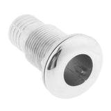 Maxbell 1" Hose Barb Boat Thru Hull Fitting - 316 Stainless Steel Hardware