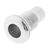 Maxbell 1" Hose Barb Boat Thru Hull Fitting - 316 Stainless Steel Hardware