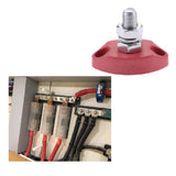 Maxbell 4x Red Junction Block Power Post Stainless Steel Insulated Terminal Stud 6mm