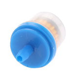 Maxbell 100PCS Plastic Motorcycle Petrol Inline Fuel Filter for 1/4'' Pipes Blue