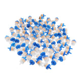 Maxbell 100PCS Plastic Motorcycle Petrol Inline Fuel Filter for 1/4'' Pipes Blue