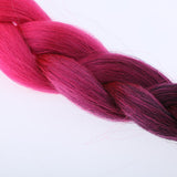 Maxbell 23.6" Gradient Ramp Helmet Braids / Ponytail Motorcycle Bike Helmet Hair 1