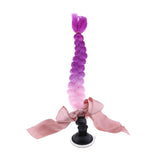 Maxbell 23.6" Gradient Ramp Helmet Braids / Ponytail Motorcycle Bike Helmet Hair 7