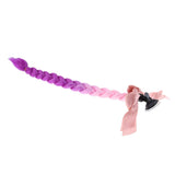 Maxbell 23.6" Gradient Ramp Helmet Braids / Ponytail Motorcycle Bike Helmet Hair 7