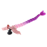 Maxbell 23.6" Gradient Ramp Helmet Braids / Ponytail Motorcycle Bike Helmet Hair 7